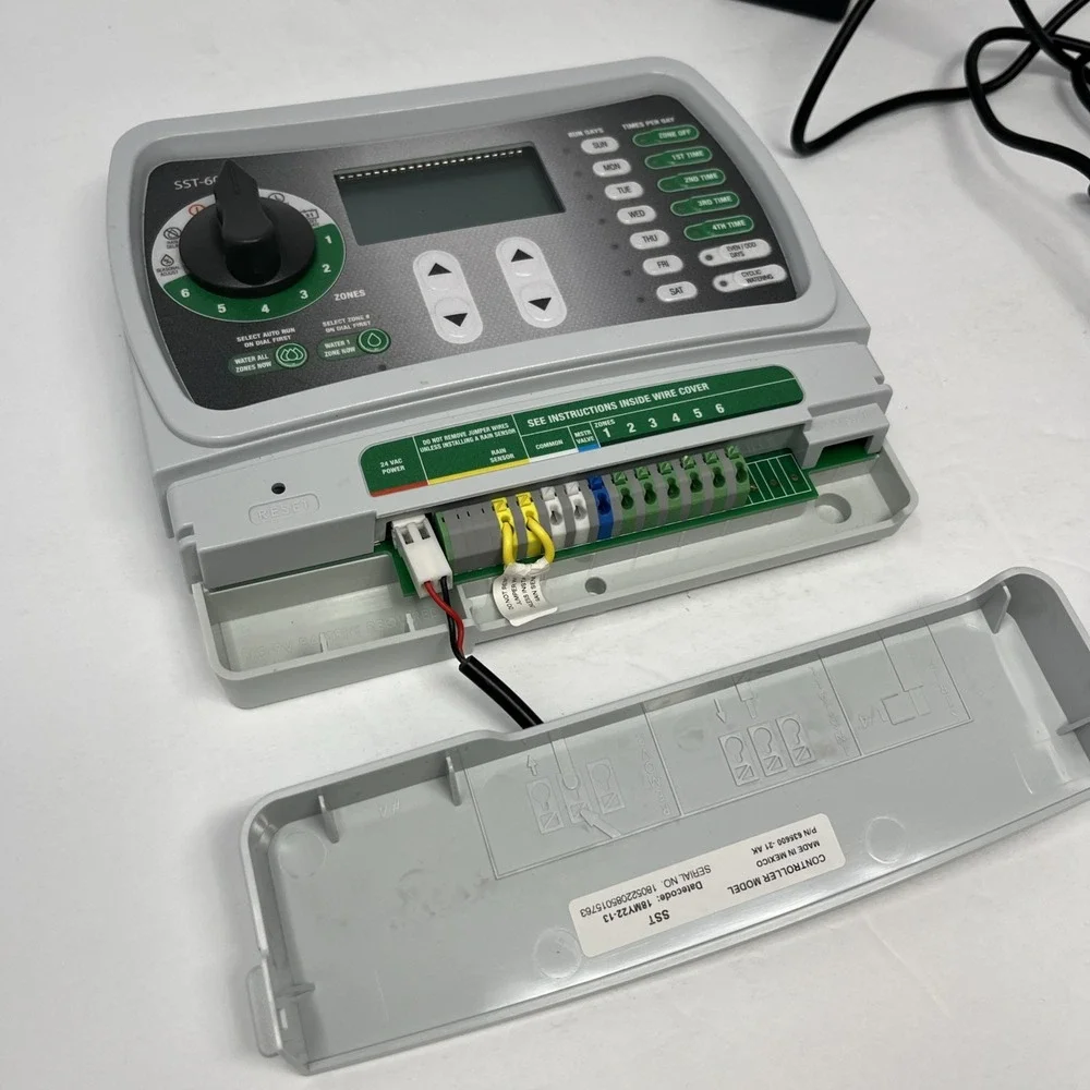 Rain Bird SST-600in 6-Zone Indoor Sprinkler Timer with Power Supply - Tested !